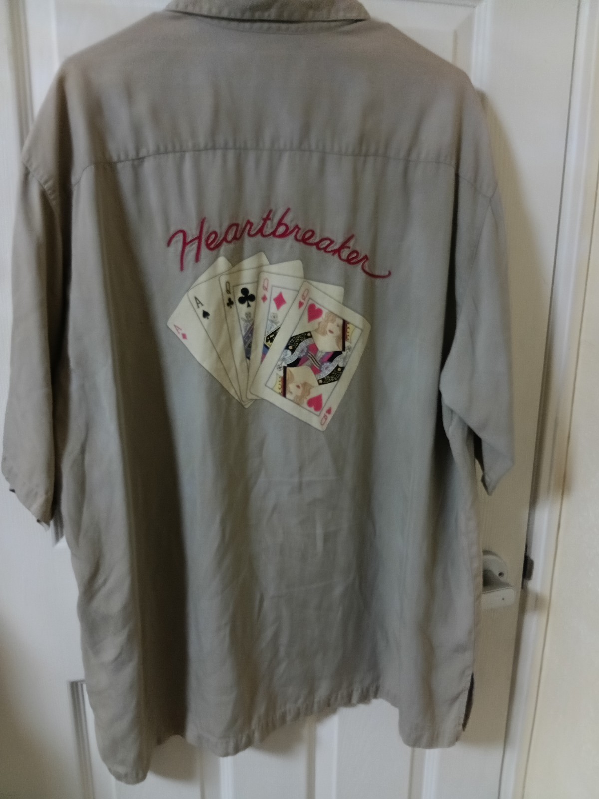 Vintage Tori Richard Heartbreaker poker 100% silk shirt men size XXL cards