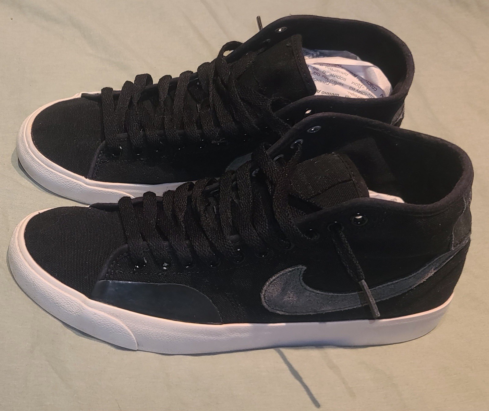 Nike SB Zoom Blazer Mid Black/Black/White — Men’s 9.5