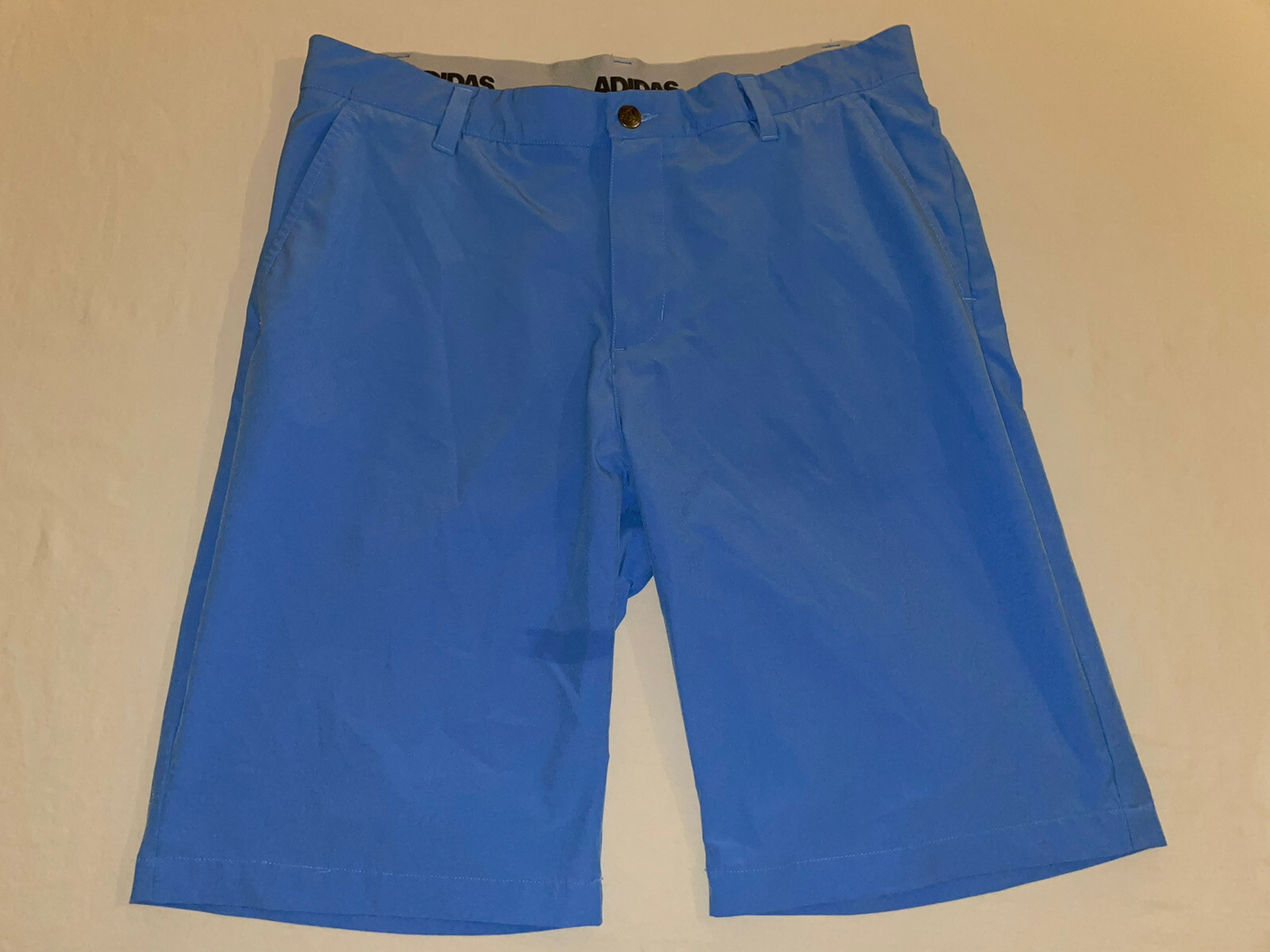 Adidas 3 - Stripe Baby Blue Shorts Mens Size 34 (MSRP $70) NWOT