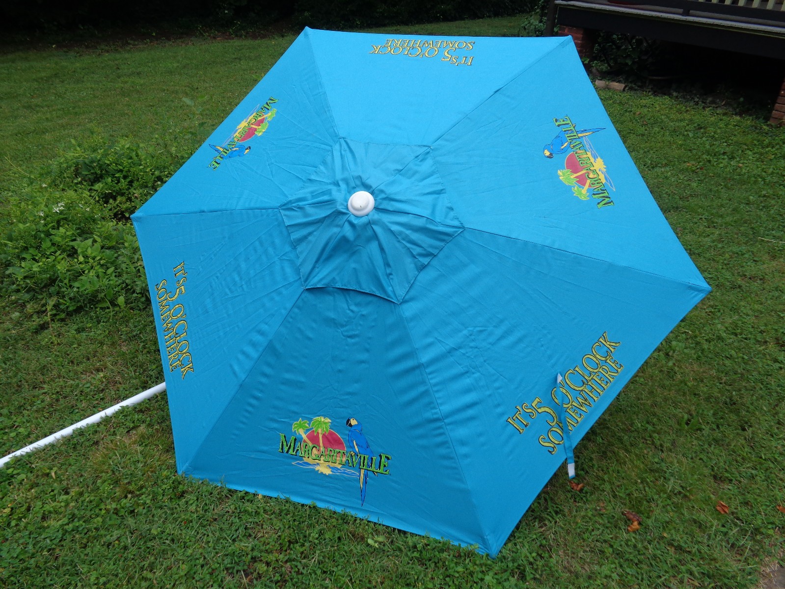 Vintage Licensed Margaritaville Market Style Umbrella 6.5 ft.  Rare, Rio Brands