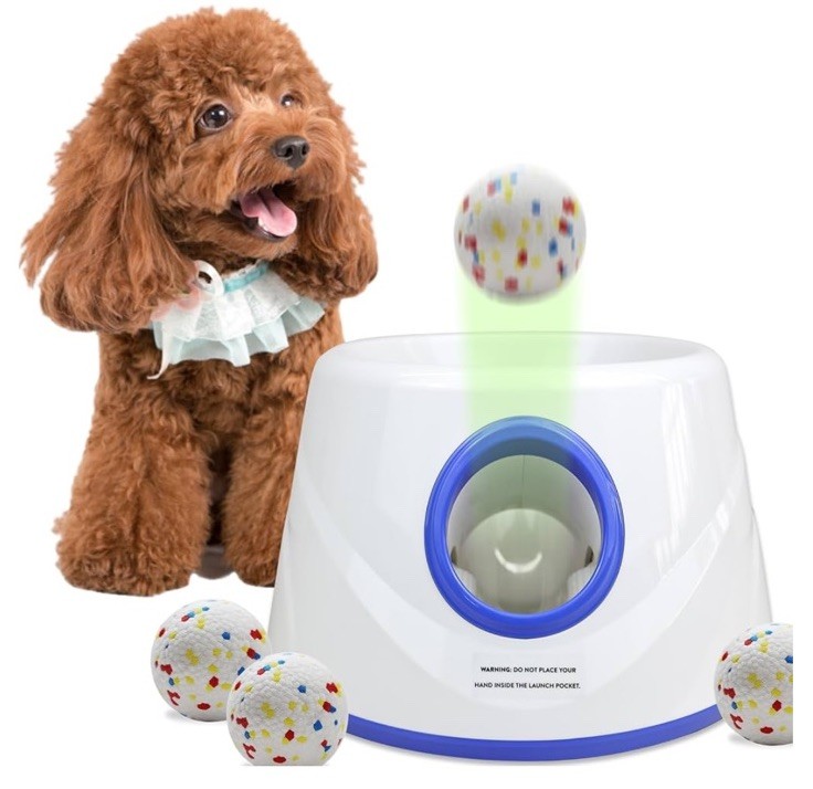 Upgraded Automatic Ball Launcher for Dogs – Rechargeable Interactive Dog Fetch