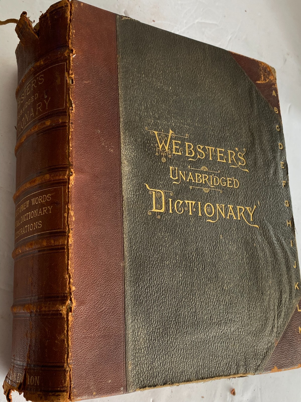 Antique 1885 Webster’s Unabridged Dictionary Subscription Ed HUGE - HARD TO FIND