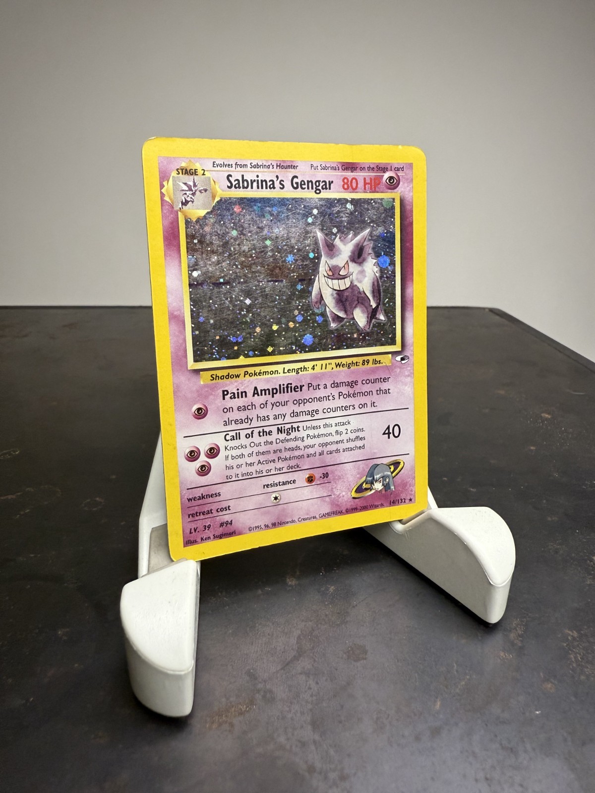 Sabrina\'s Gengar 14/132 Gym Heroes Holo