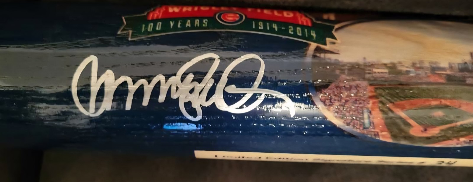 Ryne Sandberg Autographed Bat Wrigley 100 yr anniversary limited edition Cubs Ryne Sandberg Autographed Bat Wrigley 100 yr anniversary limited edition Cubs