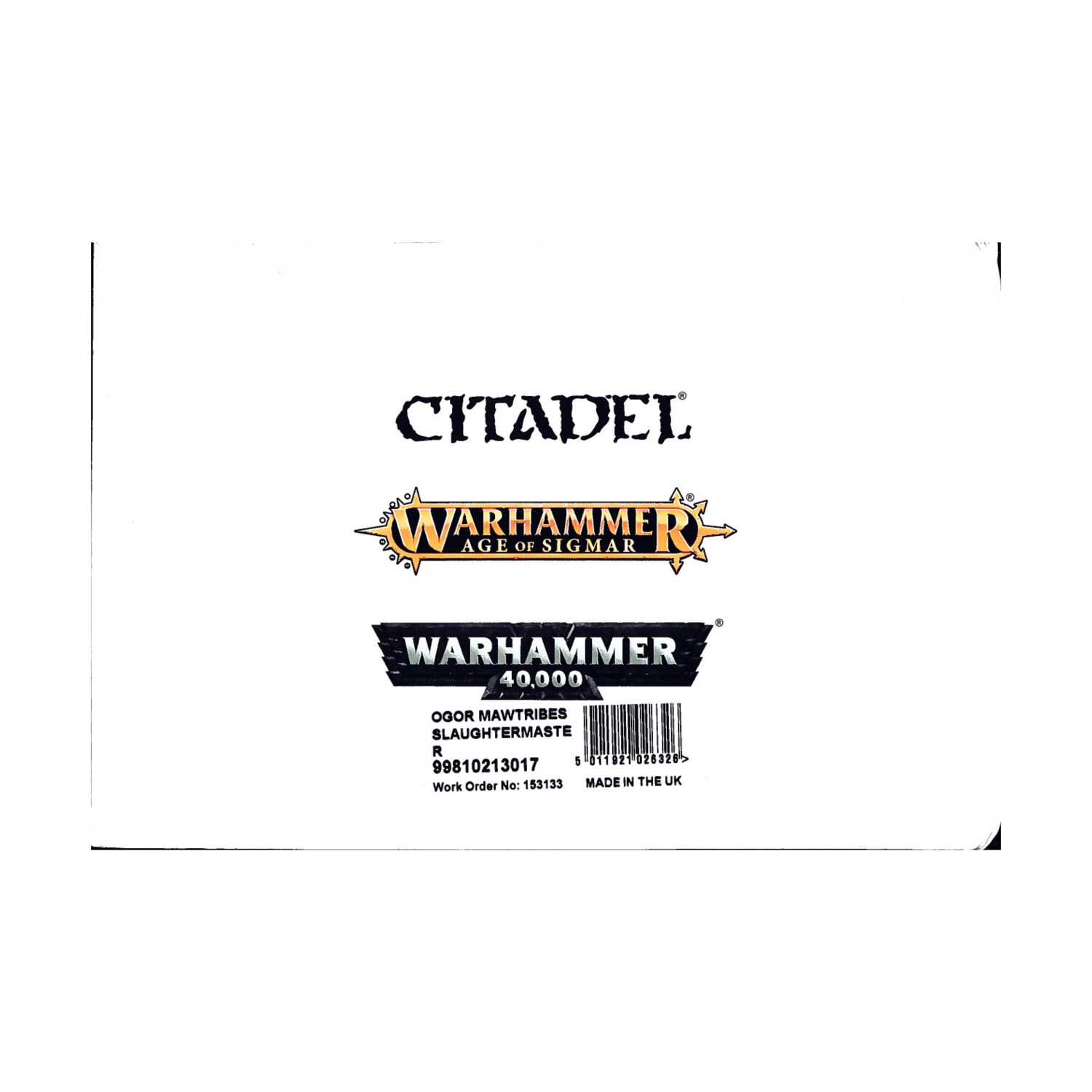 GW Ogor Mawtribe Mini 28mm Slaughtermaster (2020 Ed) NM