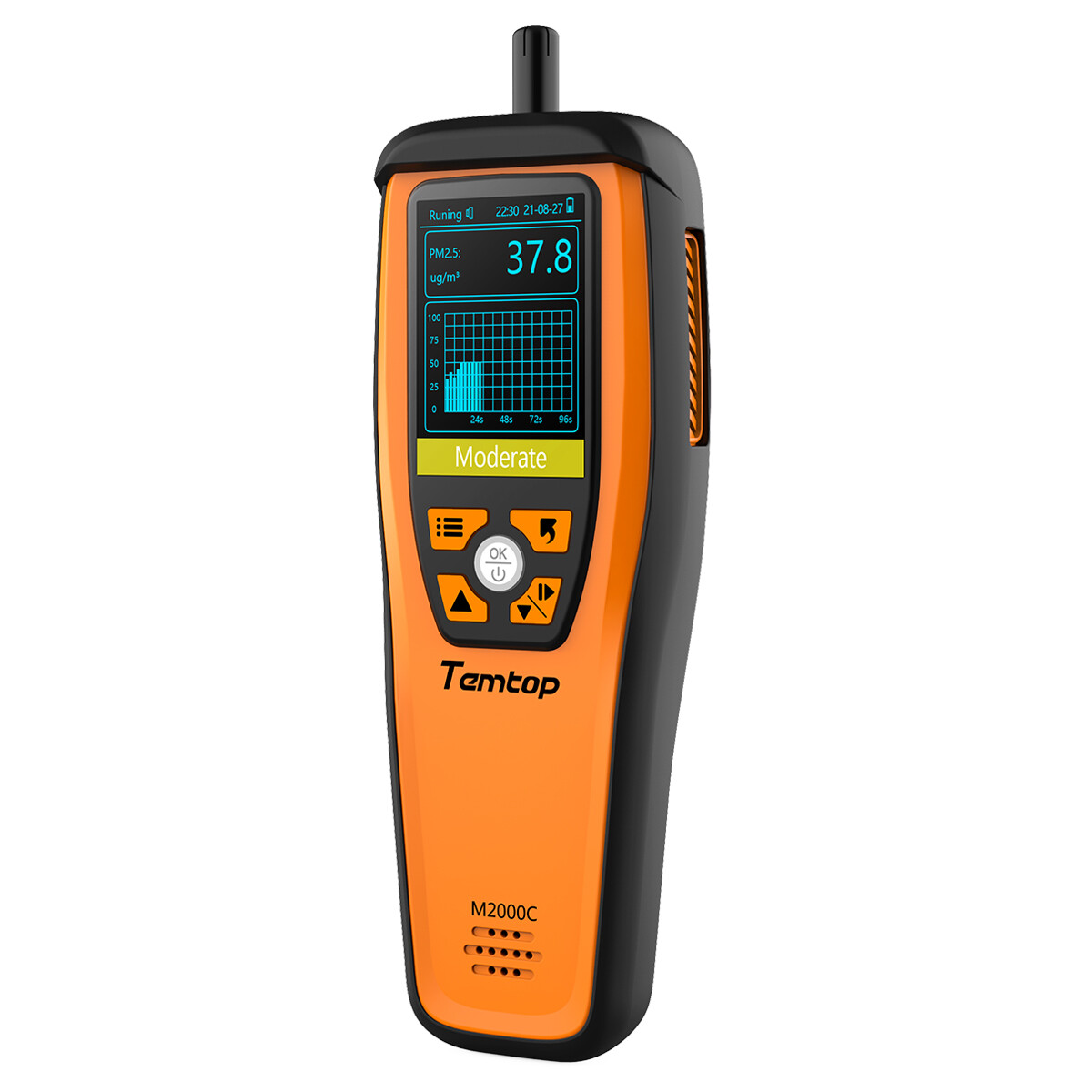 Temtop M2000C2nd Air Quality Detector PM2.5 PM10 CO2 Particles Humidity Temp