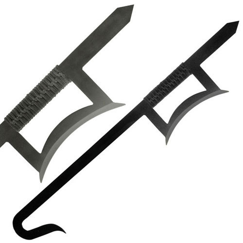 Black Chinese Kung Fu Twin Hook Sword 