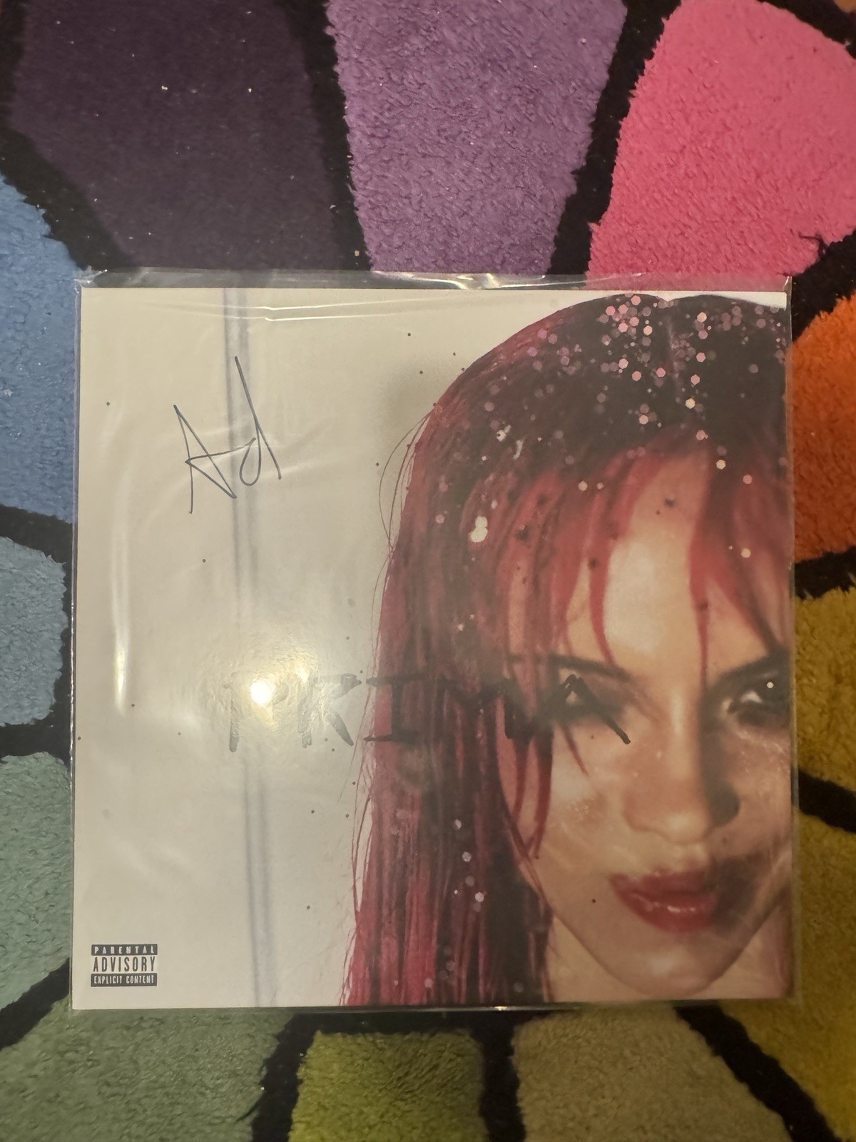 ADÉLA Prima SIGNED Hot Pink Vinyl LP Capitol Records KGB Red Bottoms Grimes OOP