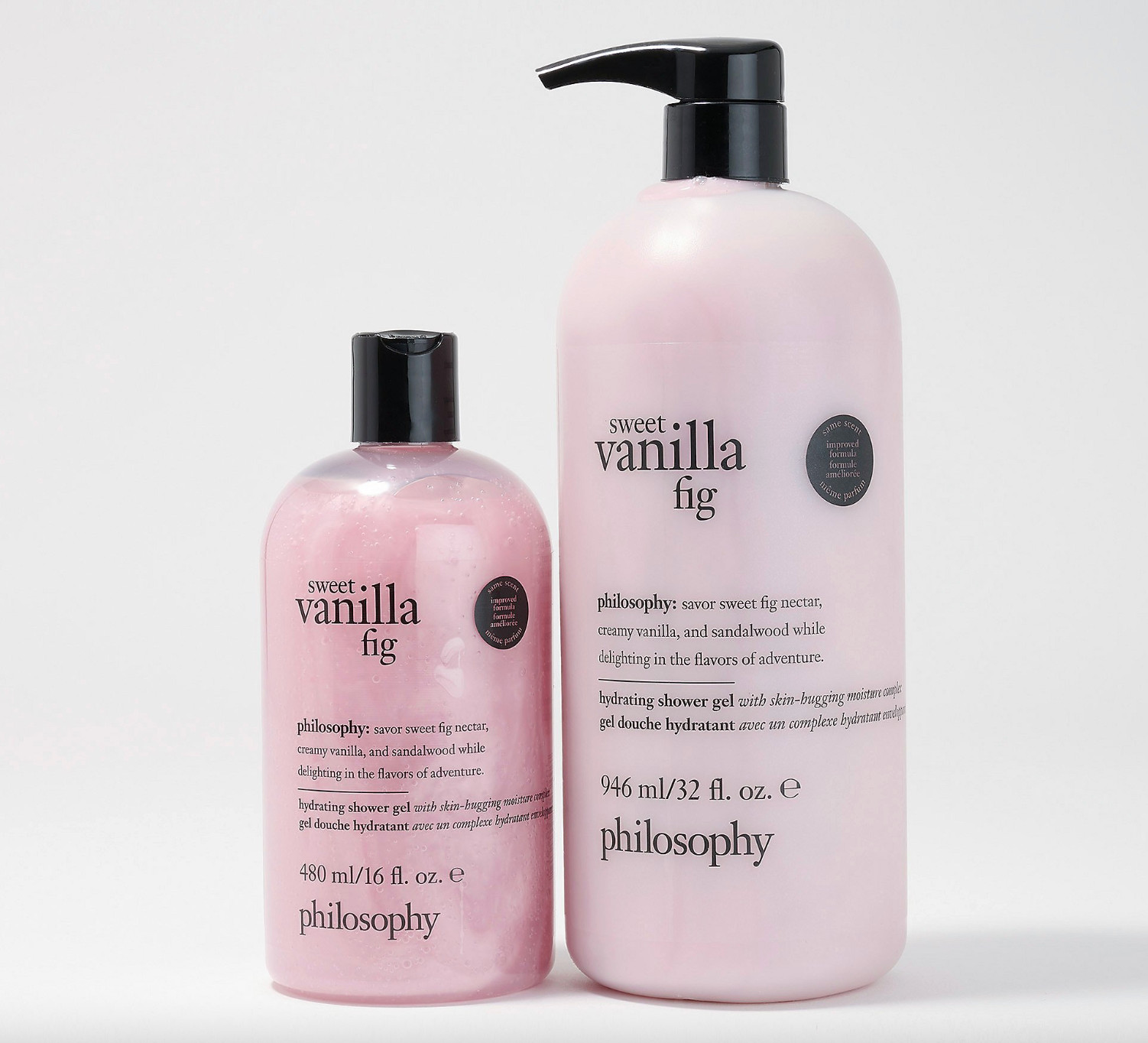 philosophy fresh, creamy & sweet shower gel duo, vanilla fig philosophy fresh, creamy & sweet shower gel duo, vanilla fig