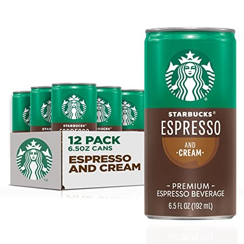 Starbucks Doubleshot, Espresso + Cream, 6.5 Fluid Ounce, Pack of 12 12 count