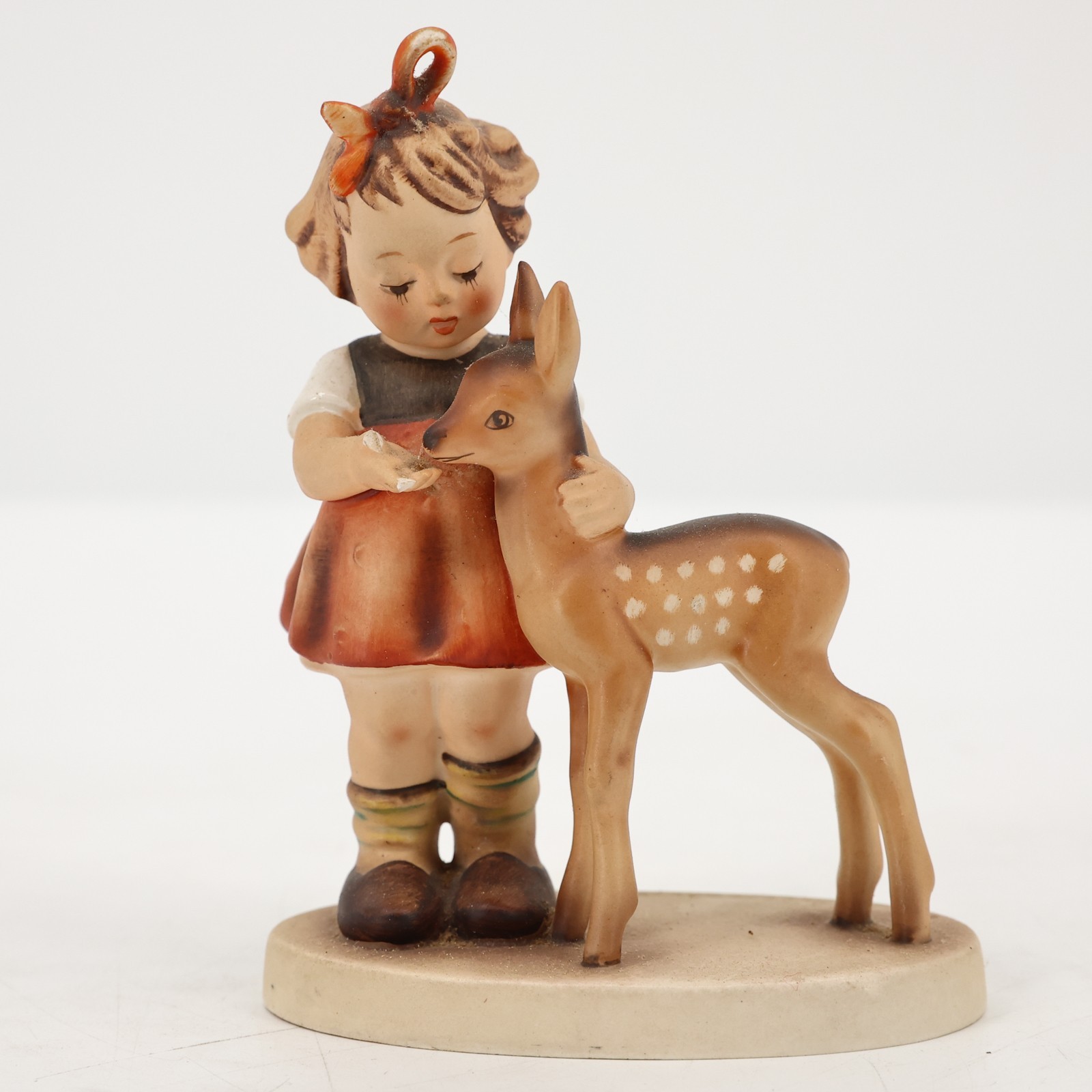 Hummel Friends Hum 136/1 TMK-5 Goebel Figurine Girl with Deer 1947 Germany