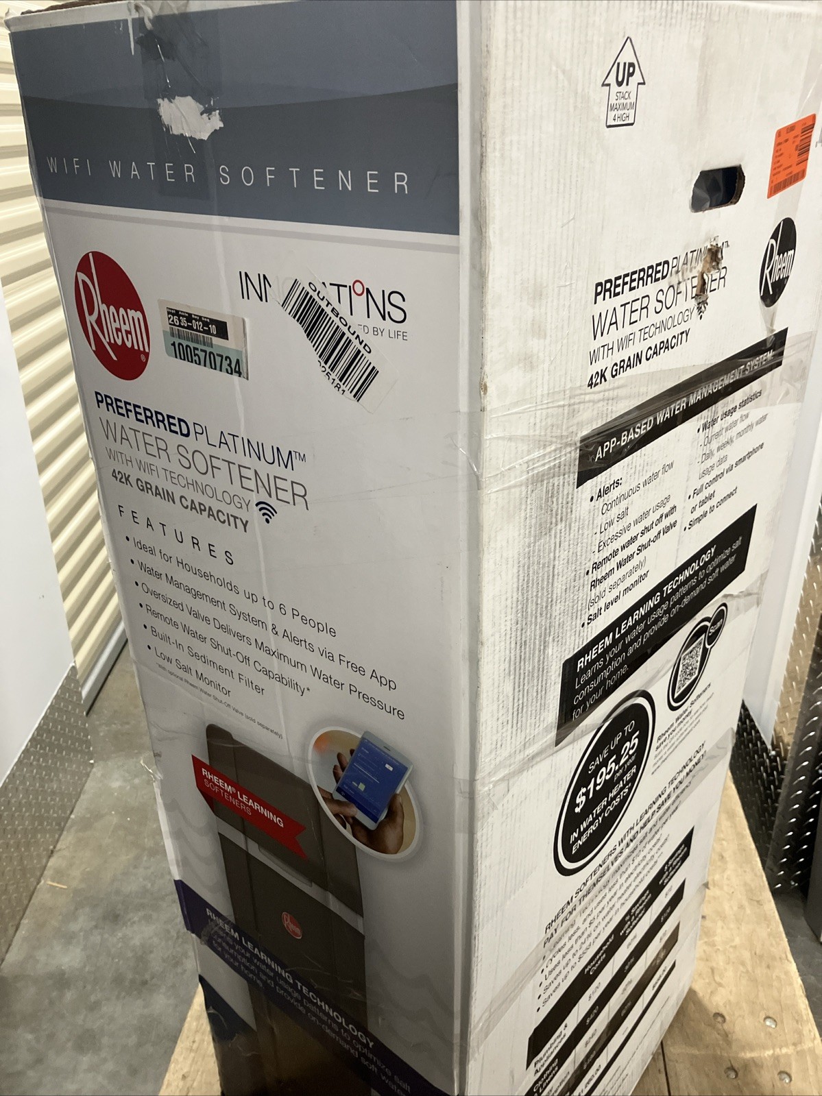 Rheem RHW42 Preferred Platinum 42,000 Grain Water Softener with Wi-Fi Technology Rheem RHW42 Preferred Platinum 42,000 Grain Water Softener with Wi-Fi Technology