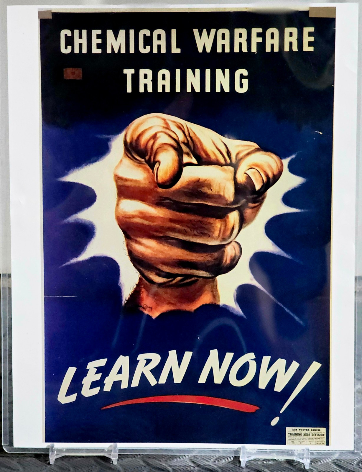 Vintage WWII US Chemical Warfare Training 8.5