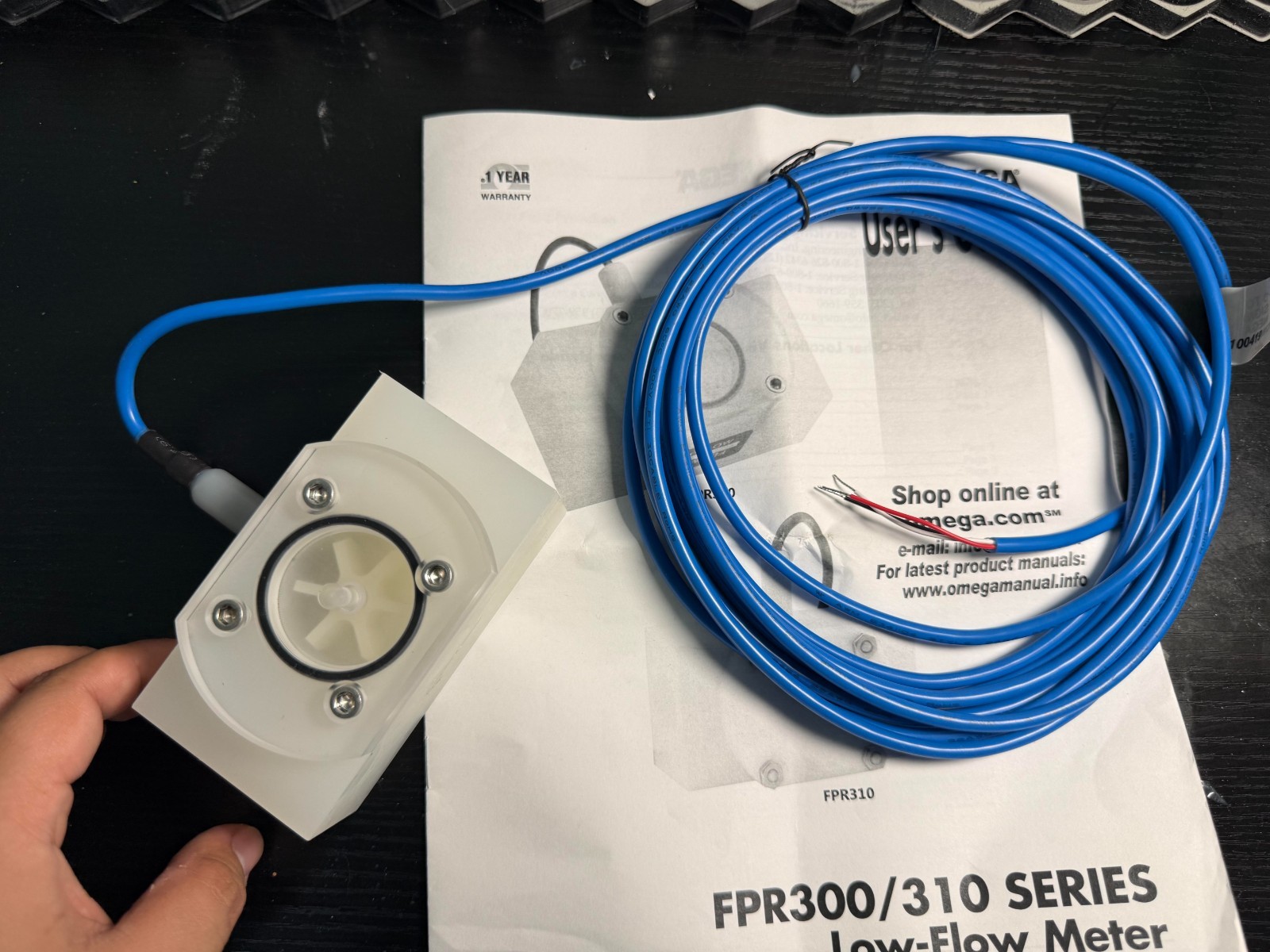 Omega Engineering FPR303 Low Flow Sensor 17.5GPM