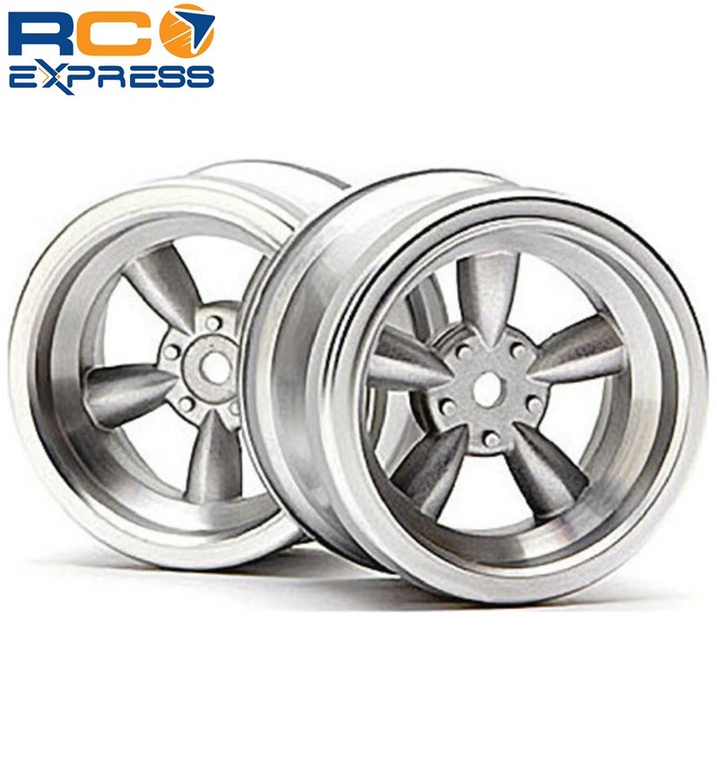 HPI Vintage 5-Spoke Wheels 31mm Matte chrome (2) HPI3820