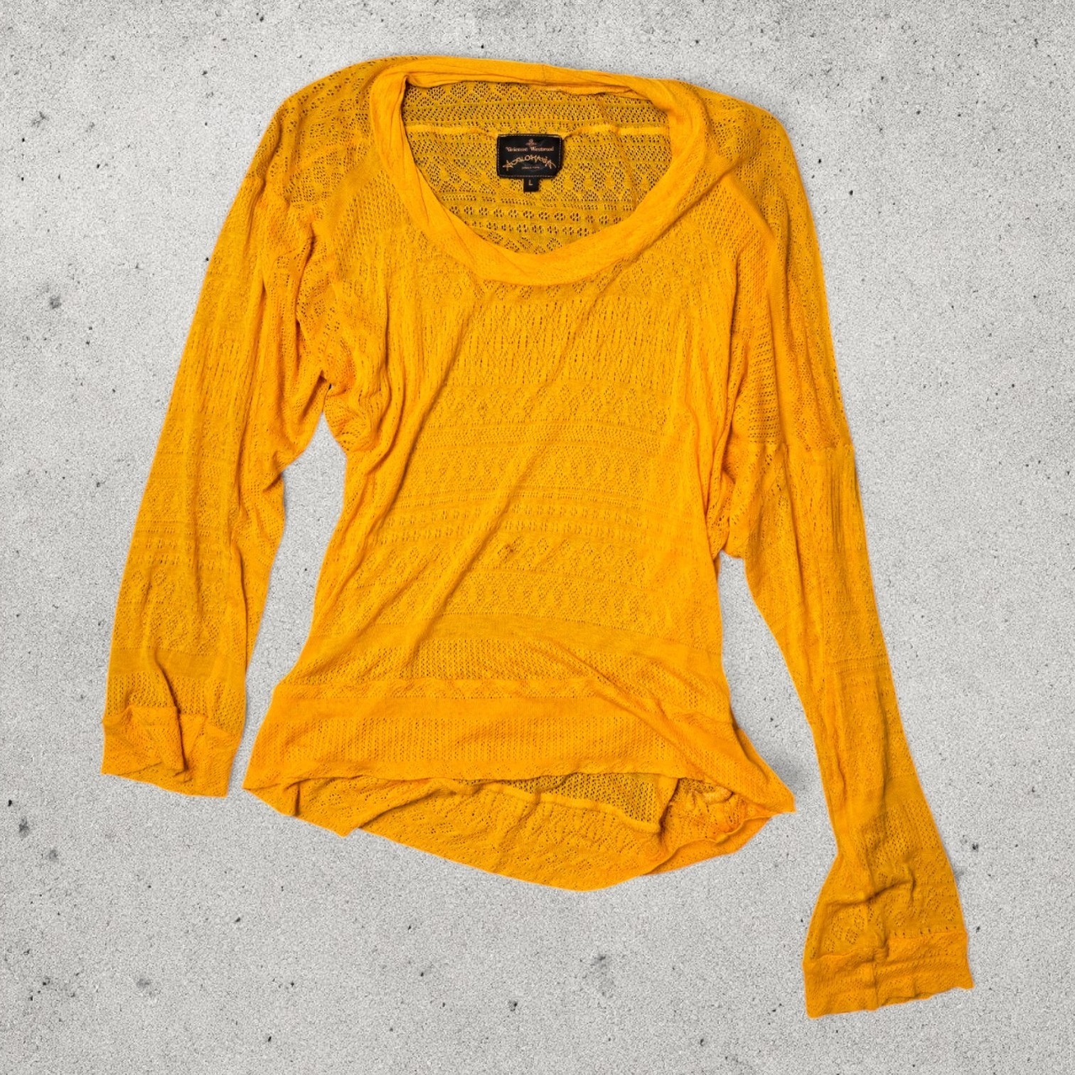 Vintage 1990s Vivienne Westwood Anglomania Asymmetrical Long Sleeve Authentic