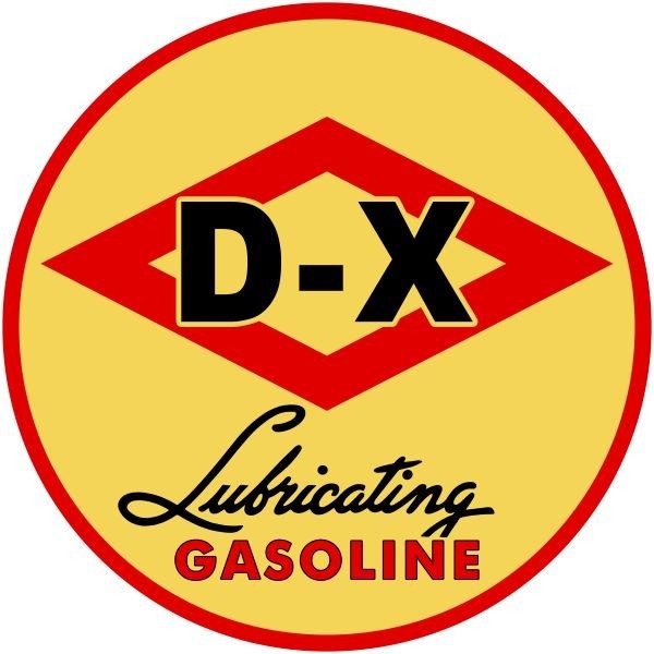 DX D-X Lubricating Gasoline Service Station Look NEW METAL SIGN: 12\