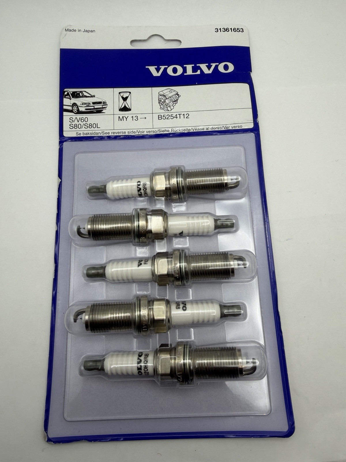 Genuine Volvo Spark Plug Set 31361653 OEM