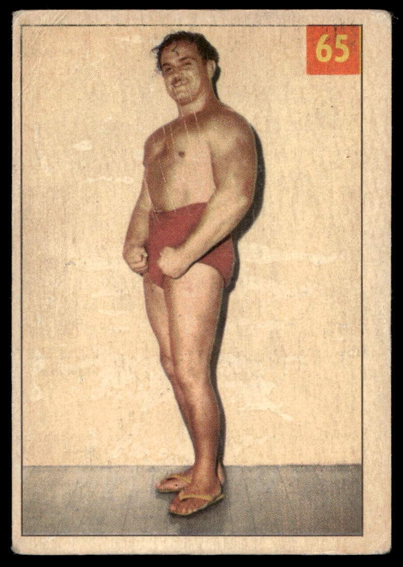 The Mighty Atlas 1954-55 Parkhurst #65 Wrestling Card