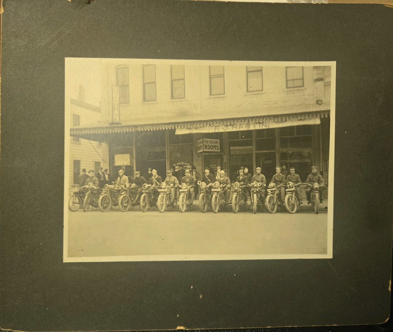 1900's 1910 Motorcycle Club Photo Harley Davidson 6 1900's 1910 Motorcycle Club Photo Harley Davidson 6