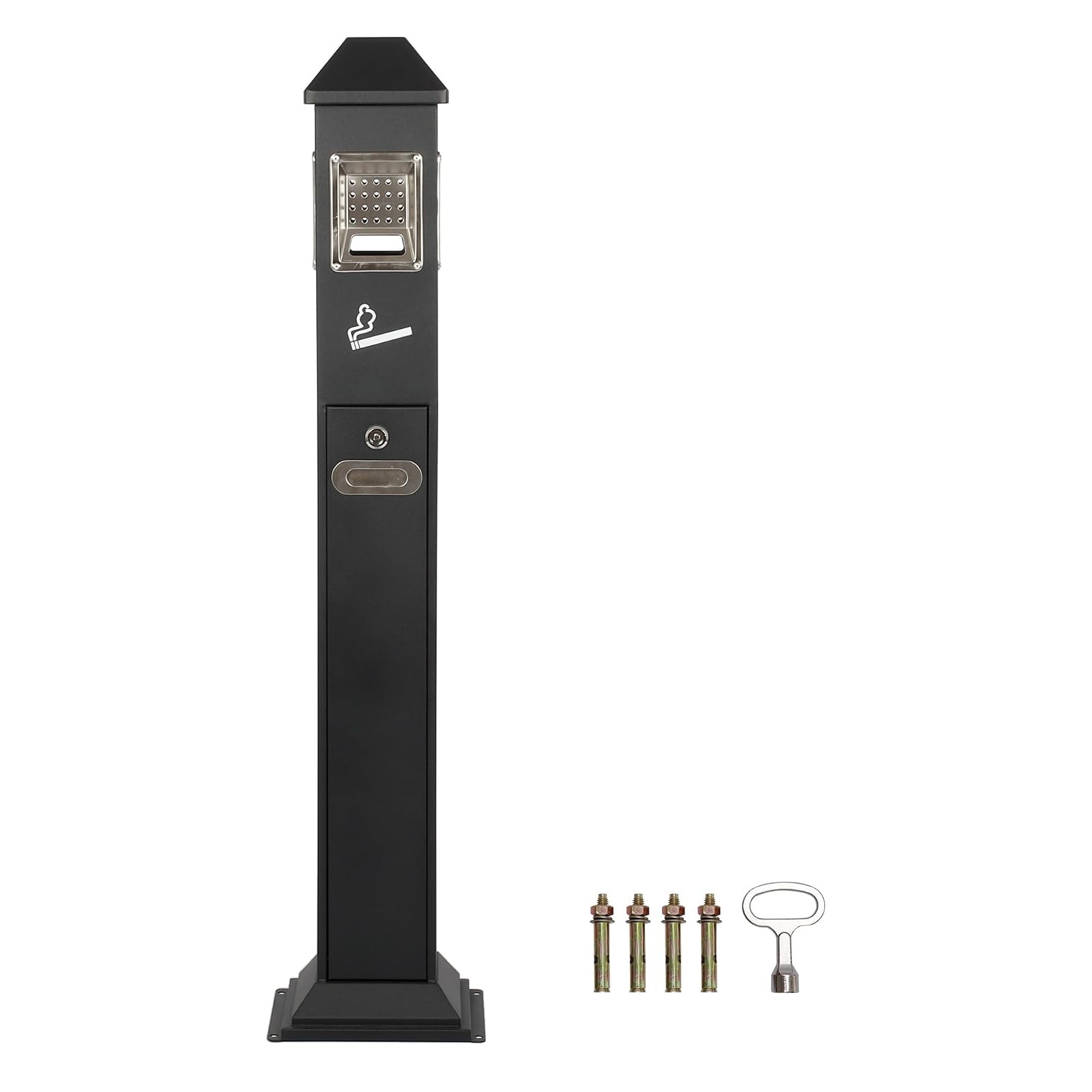 Commercial Metal Butt Receptacle Heavy Duty Ash Disposal Bin Commercial Metal Butt Receptacle Heavy Duty Ash Disposal Bin