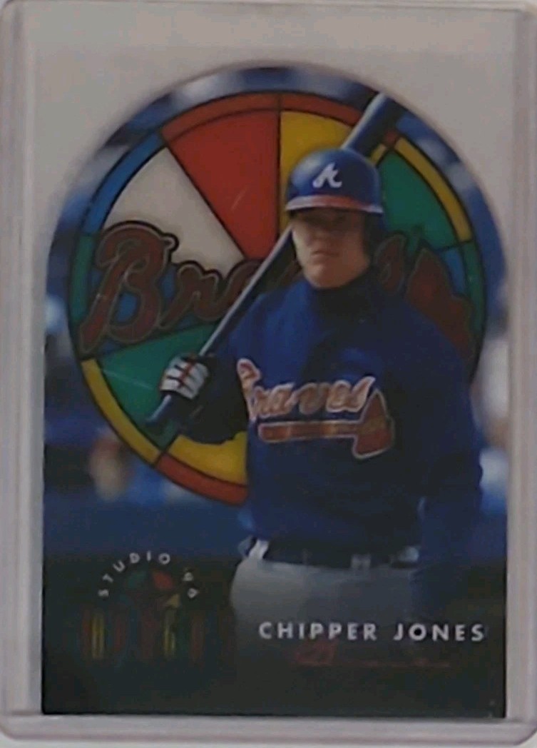 1996 Leaf Studio - Stained-Glass Stars Chipper Jones #5 1996 Leaf Studio - Stained-Glass Stars Chipper Jones #5