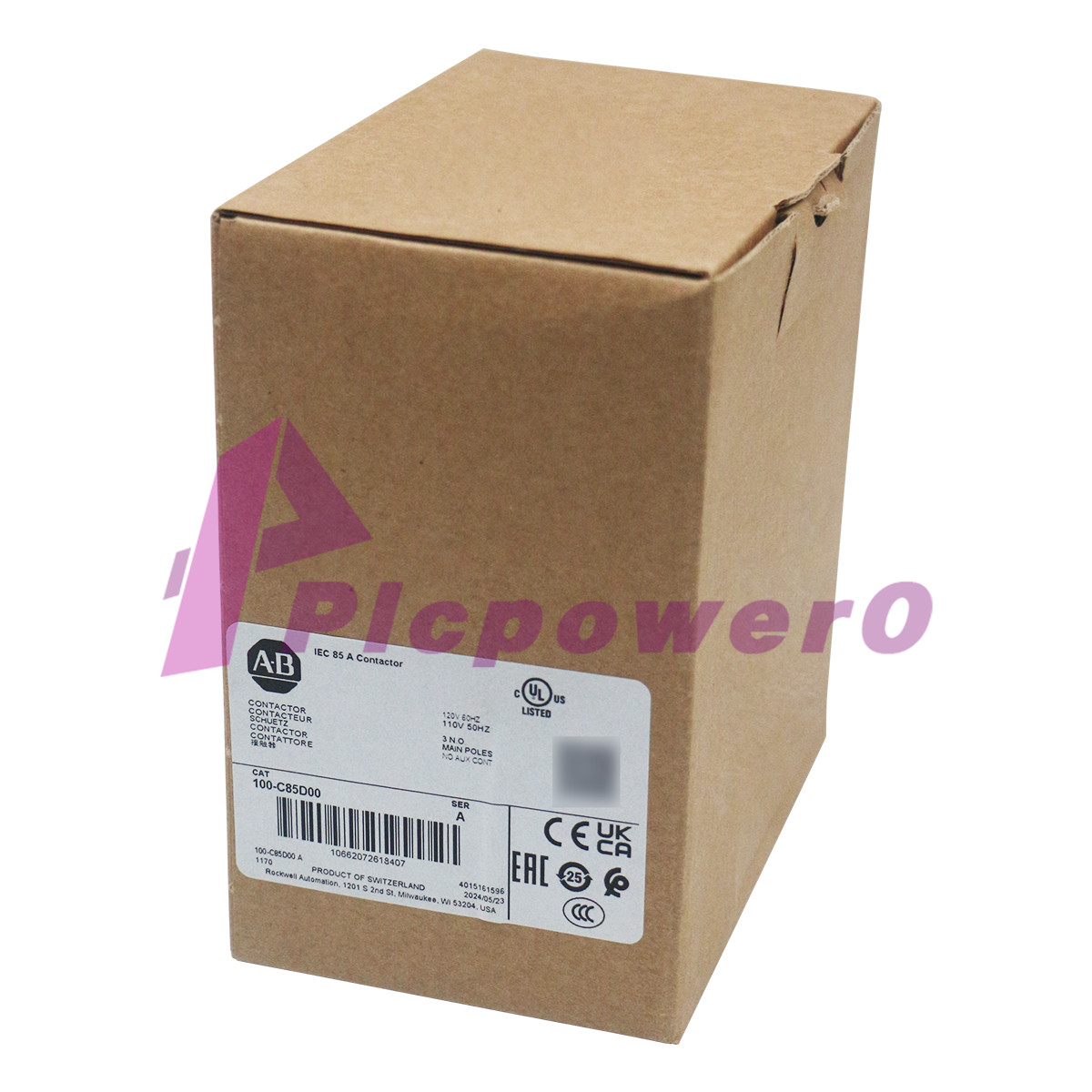 Brand New 100-C85D00  Allen Bradley 100-C IEC 85A Contactor Screw Terminals