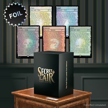 1x  Secret Lair: Drop Series: The Full-Text Lands: Foil Edition New Sealed Produ
