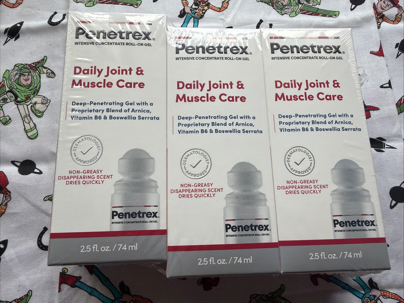 3X Penetrex Daily Joint & Muscle Care Roll On 2.5oz Ea Exp11/30/2026