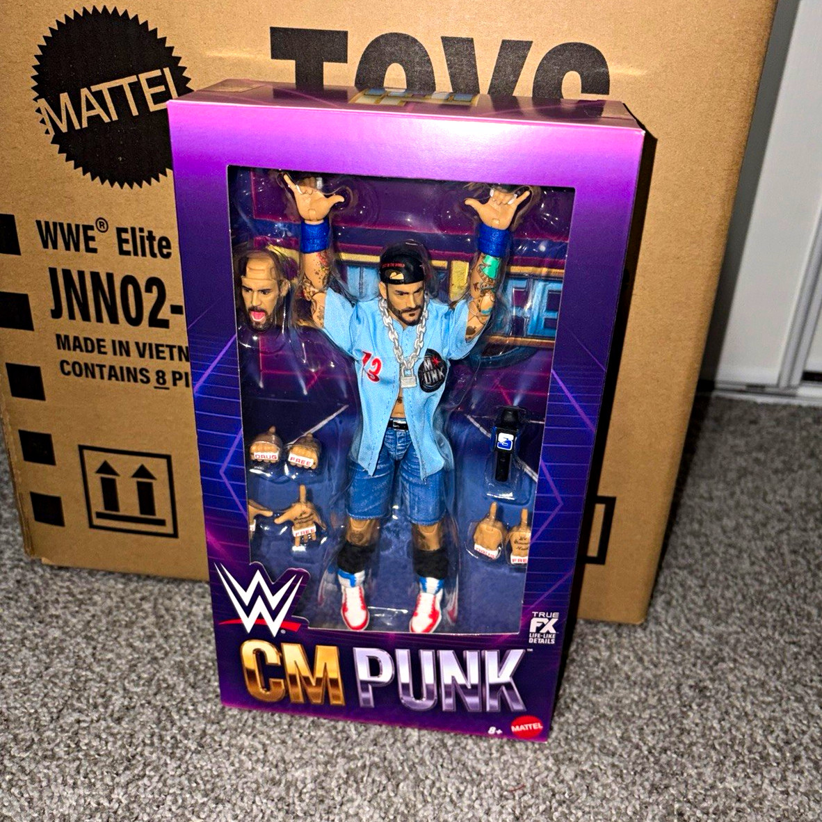 WWE Elite CM Punk Action Figure Mattel Creations “Punk Life”