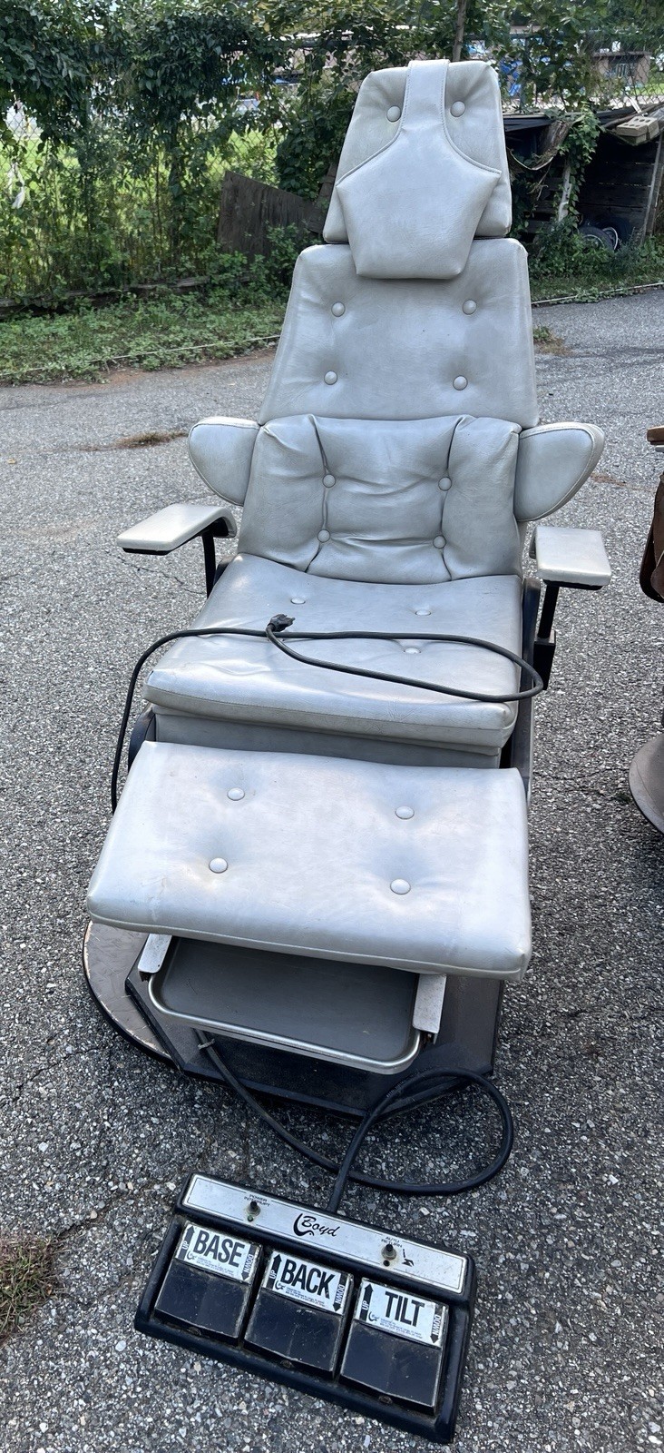 Vintage Boyd Powered Oral Surgery Dental Procedure Chair Base Back Tilt Control Vintage Boyd Powered Oral Surgery Dental Procedure Chair Base Back Tilt Control