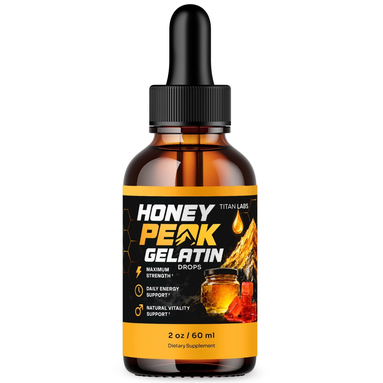 Honey Peak Gelatin Drops Male Health Support Supplement HoneyPeak 30 Servings Honey Peak Gelatin Drops Male Health Support Supplement HoneyPeak 30 Servings