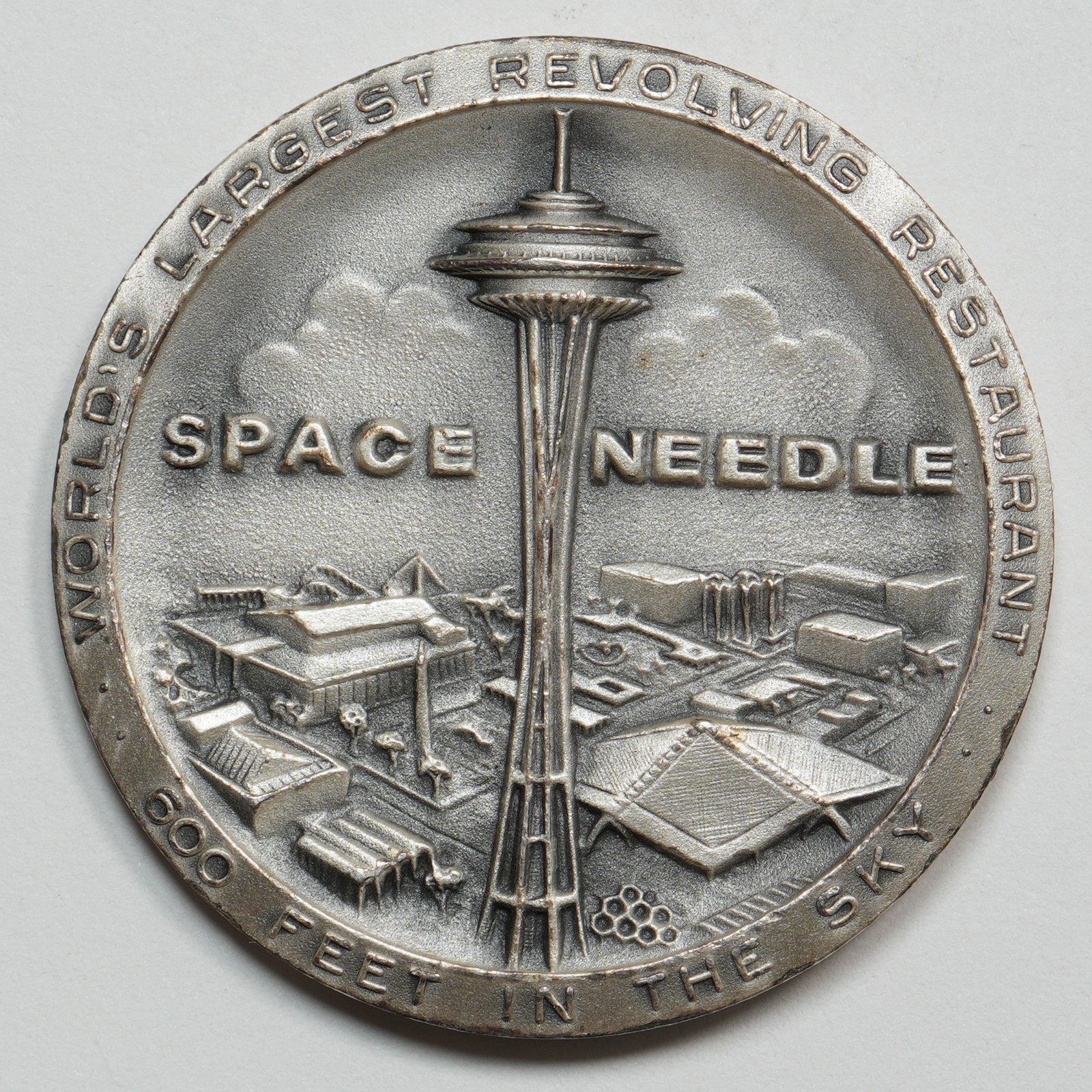 1962 Seattle World's Fair Medal - Space Needle - .999 Silver High-Relief - MACO