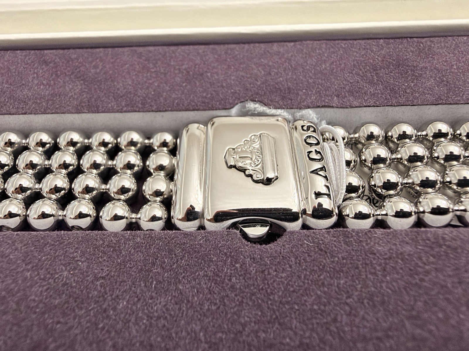 LAGOS Smart Caviar Taper Apple Watch Bracelet 38-45mm Stainless Steel New in Box