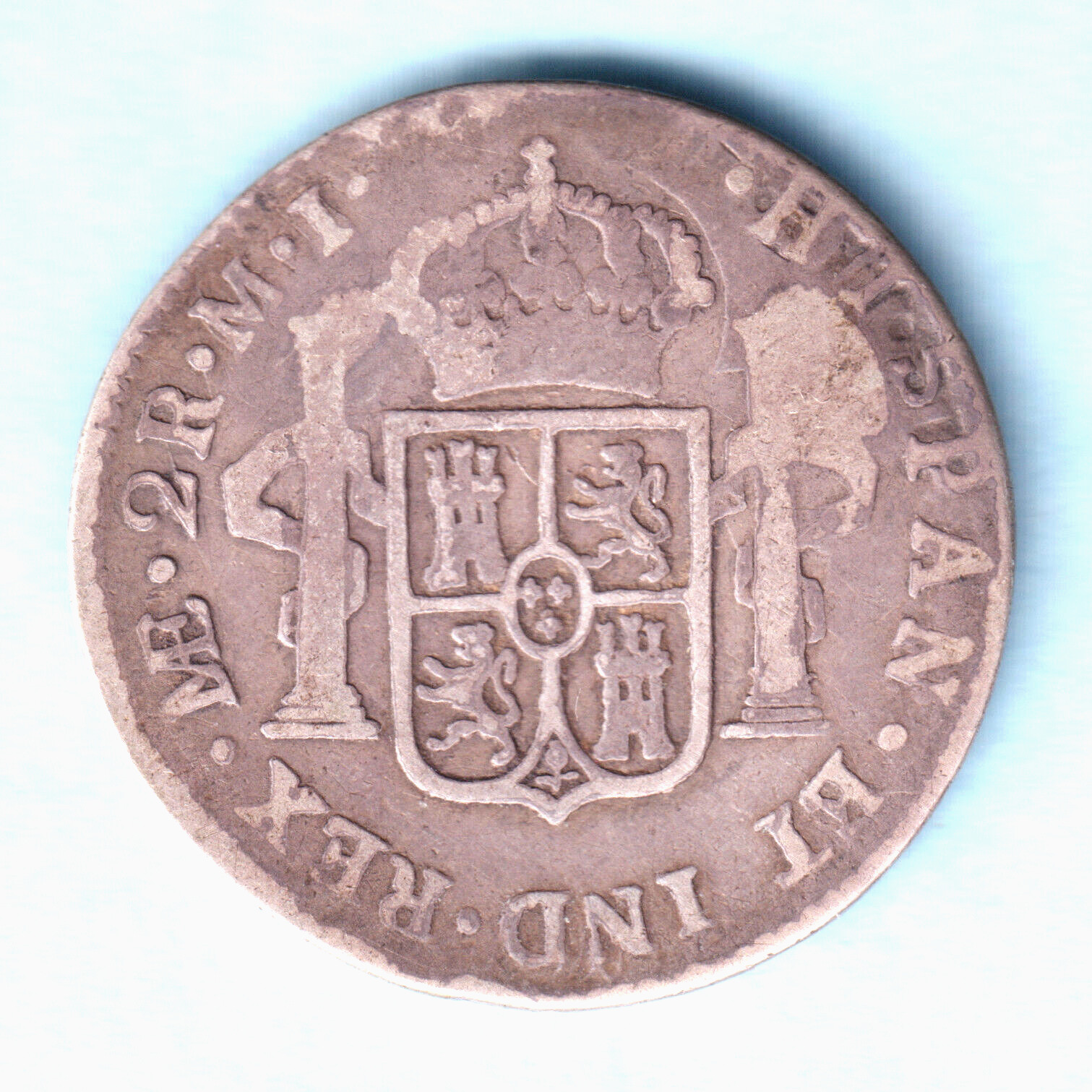Peru. 1782-MI 2 Reales..  VG/F - Lima Mint