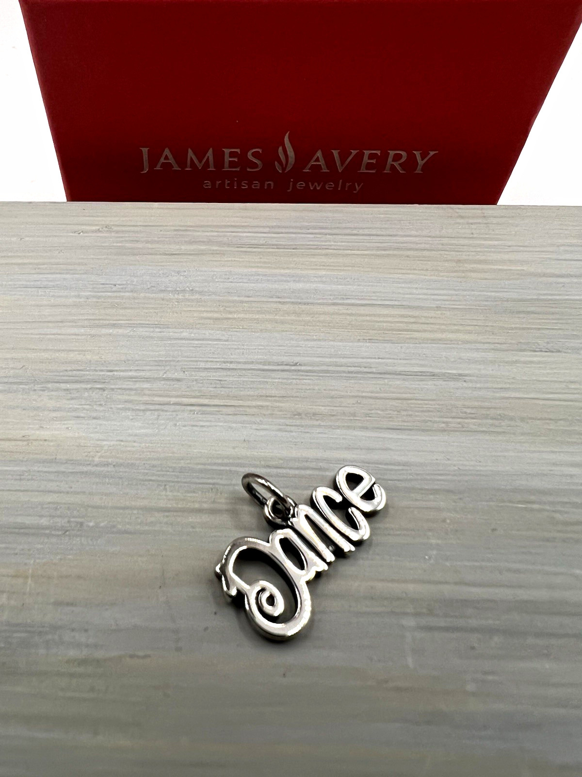 James Avery 925 Sterling Silver Peace Script Charm Pendant No Stone Love Theme James Avery 925 Sterling Silver Peace Script Charm Pendant No Stone Love Theme