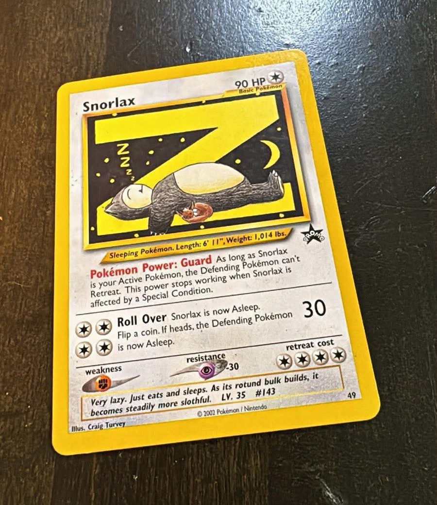 The Pokémon Company Snorlax 49/53 Wotc Promo Regular English 2002 90 HP Basic