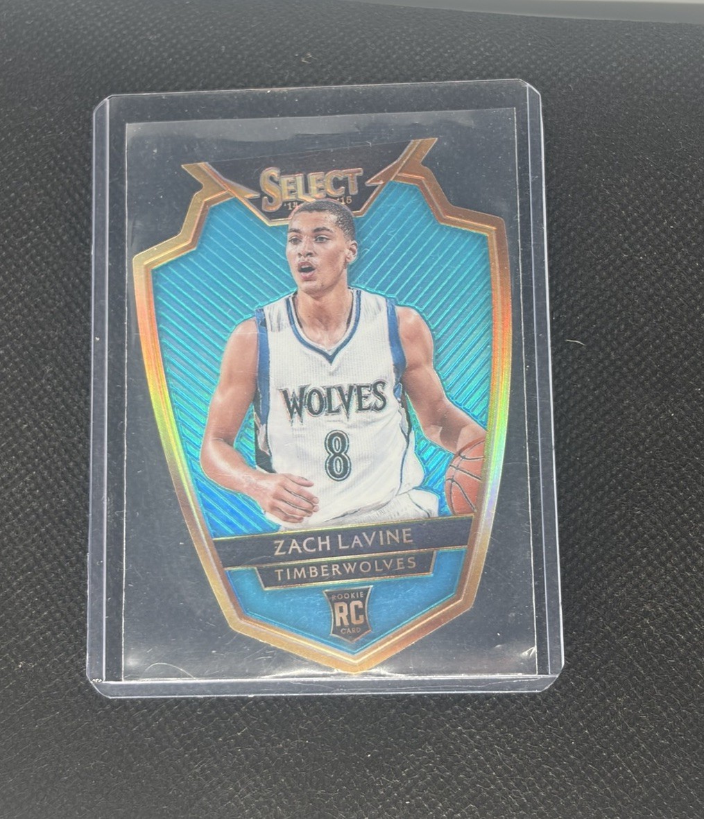 2014 Panini Select Zach LaVine Prizm Light Blue Prizm Die Cut RC /199 #156 Kings