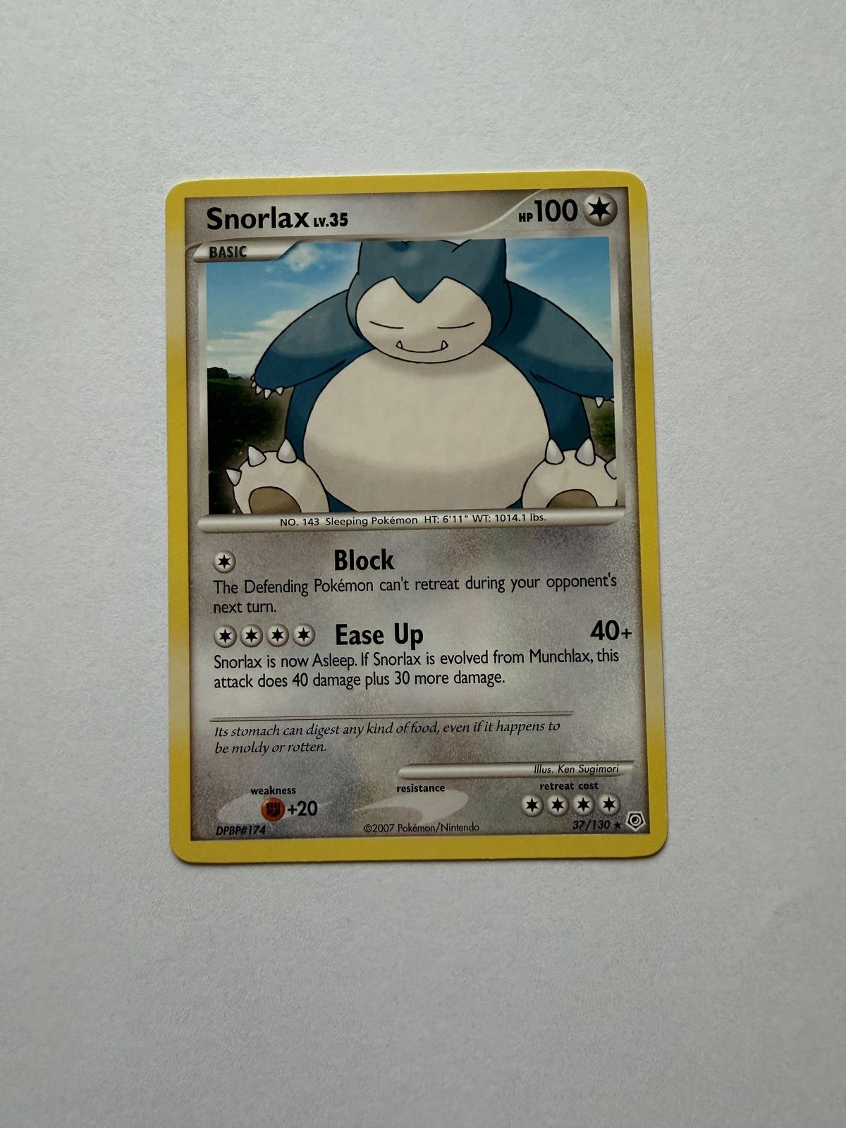 Pokemon Diamond Pearl Snorlax 37 2007