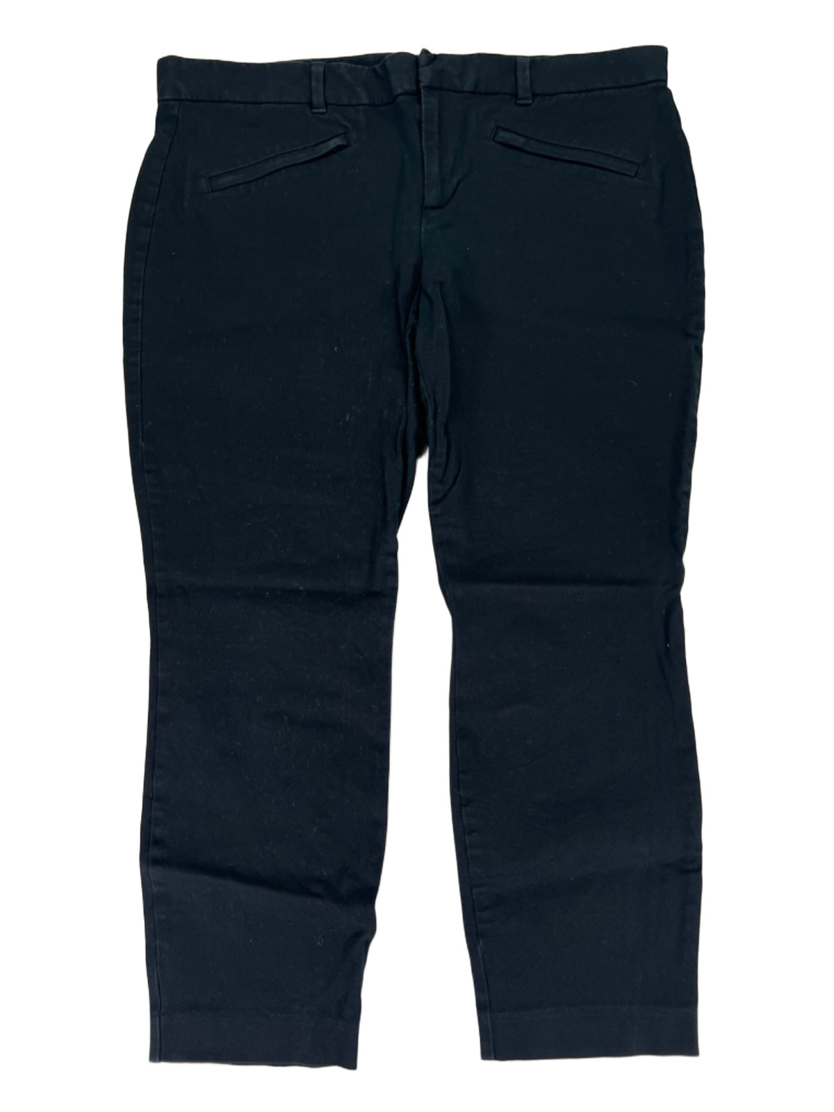 Gap Women\'s Black Cotton Skinny Ankle Pants - 14 Petite