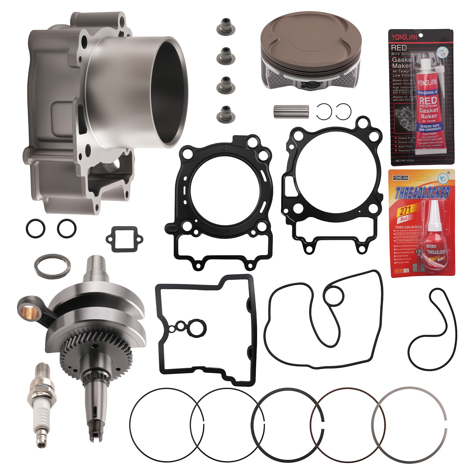 Engine Rebuild Kit Crankshaft Cylinder Piston For Polaris Ranger 570 12-2017