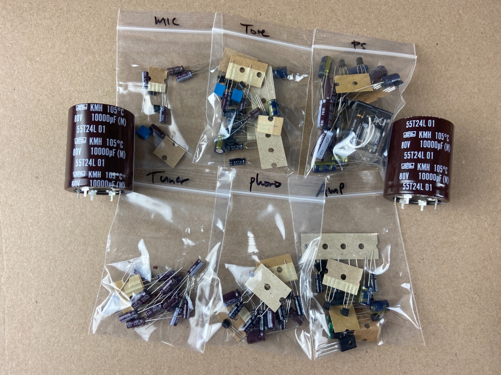Nikko NR-815 Complete Rebuild Kit High-Quality Receiver Recap Caps Transistors