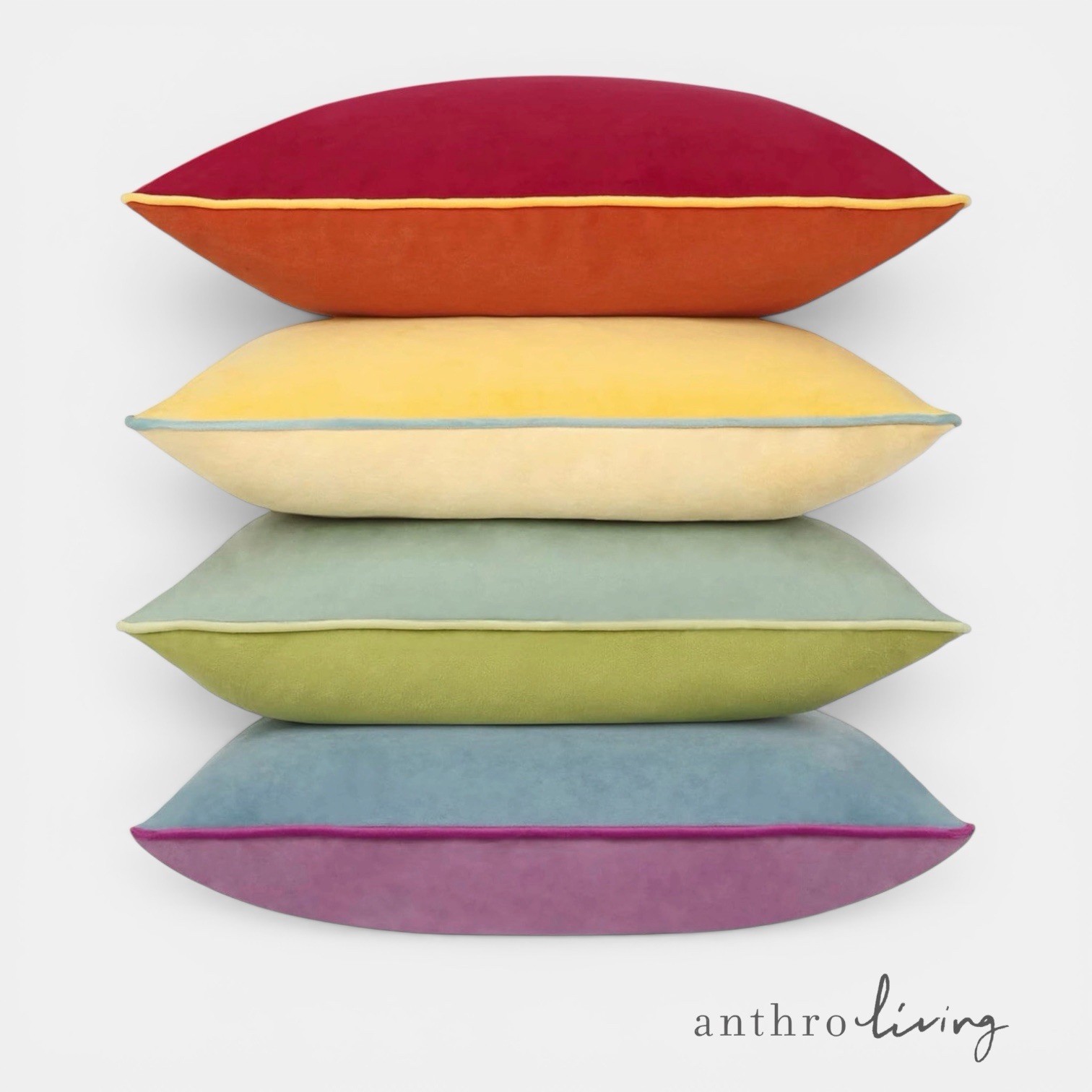 NEW Anthropologie (Set 4) Boho Velvet Throw Pillow Covers Cases Shams | 20 x 20
