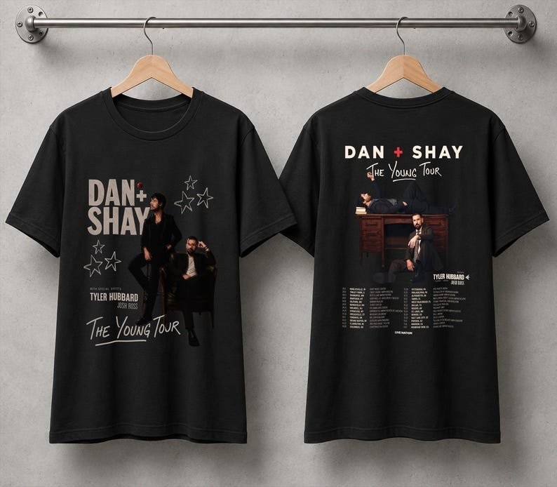 Dan + Shay The Young Tour 2026 Concert Tee, Country Music Fan Gift