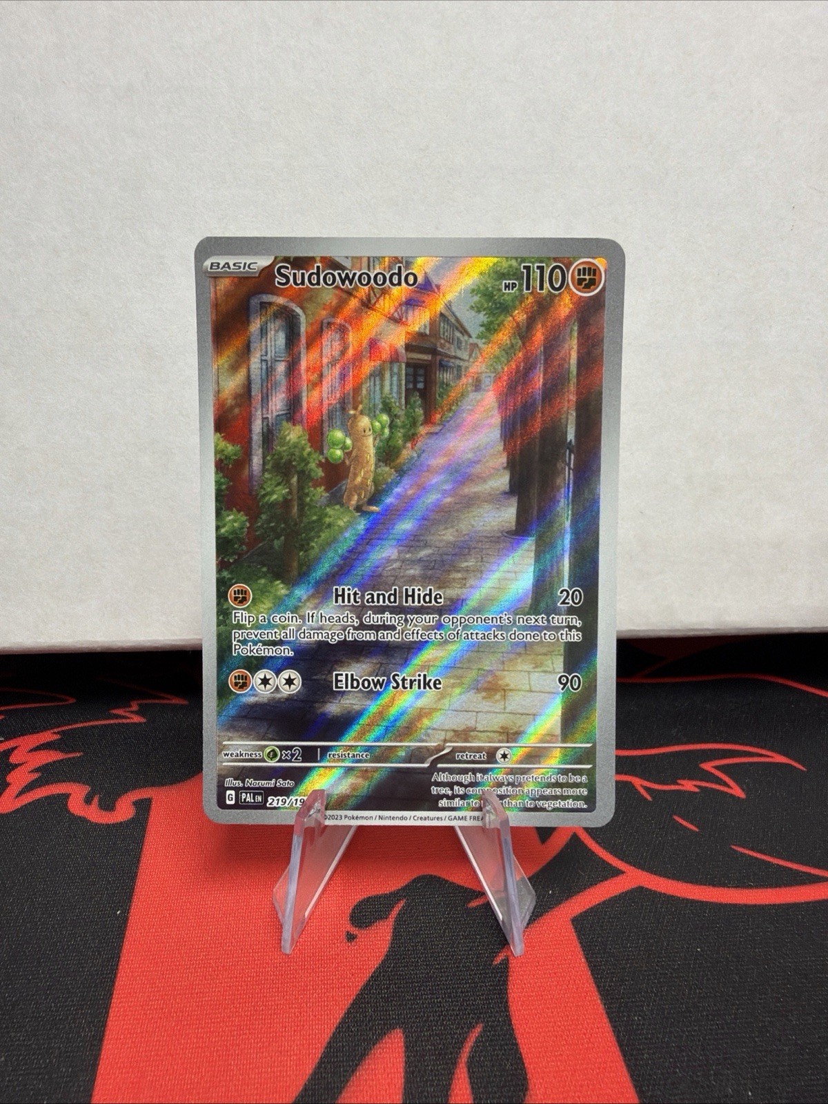 Pokemon TCG Sudowoodo 219/193 SV02 Paldea Evolved IR Full Art Holo 110HP
