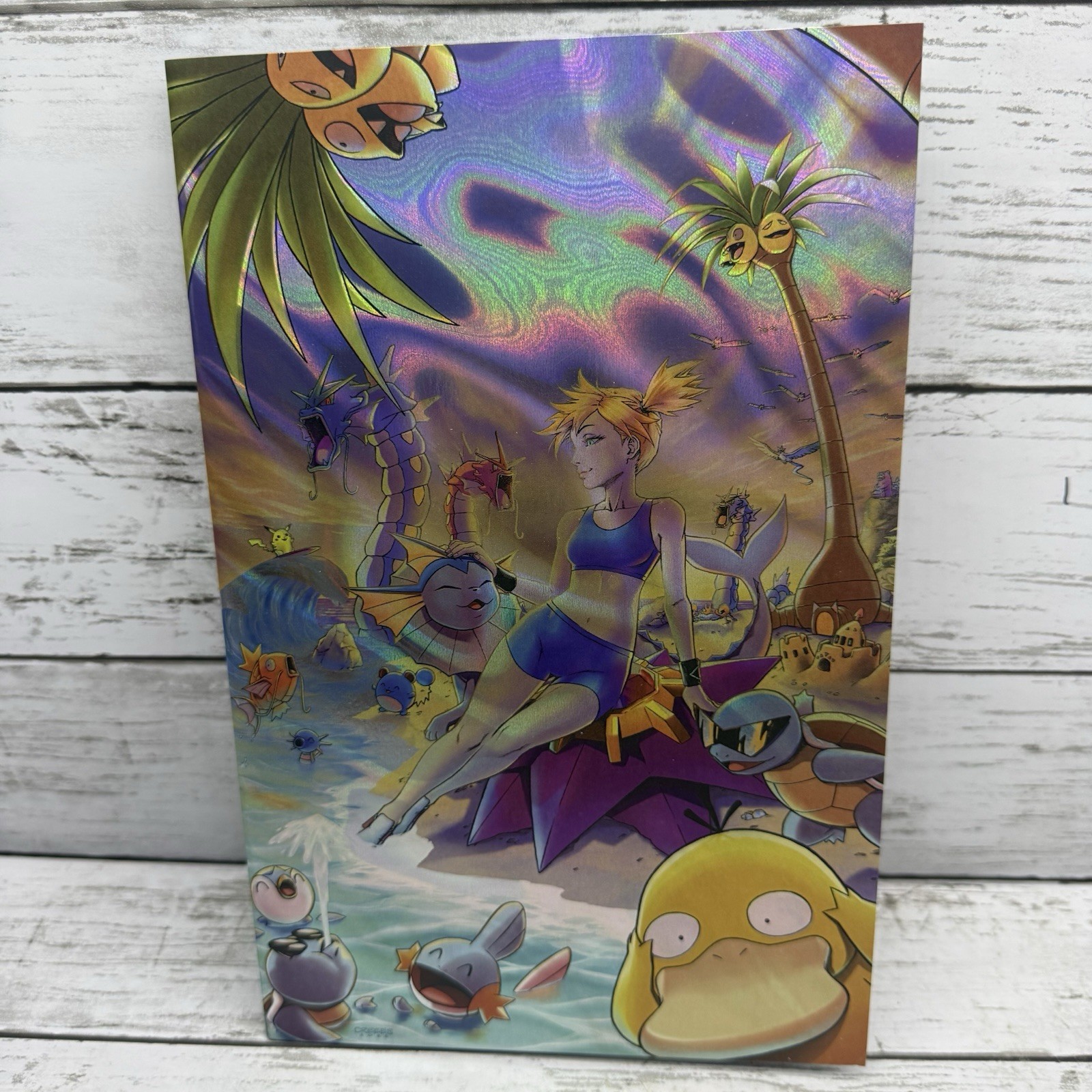 Fame Satoshi Tajiri #1 SDCC 2025 Creees Lee Lava Foil 29/50 Pokemon Variant