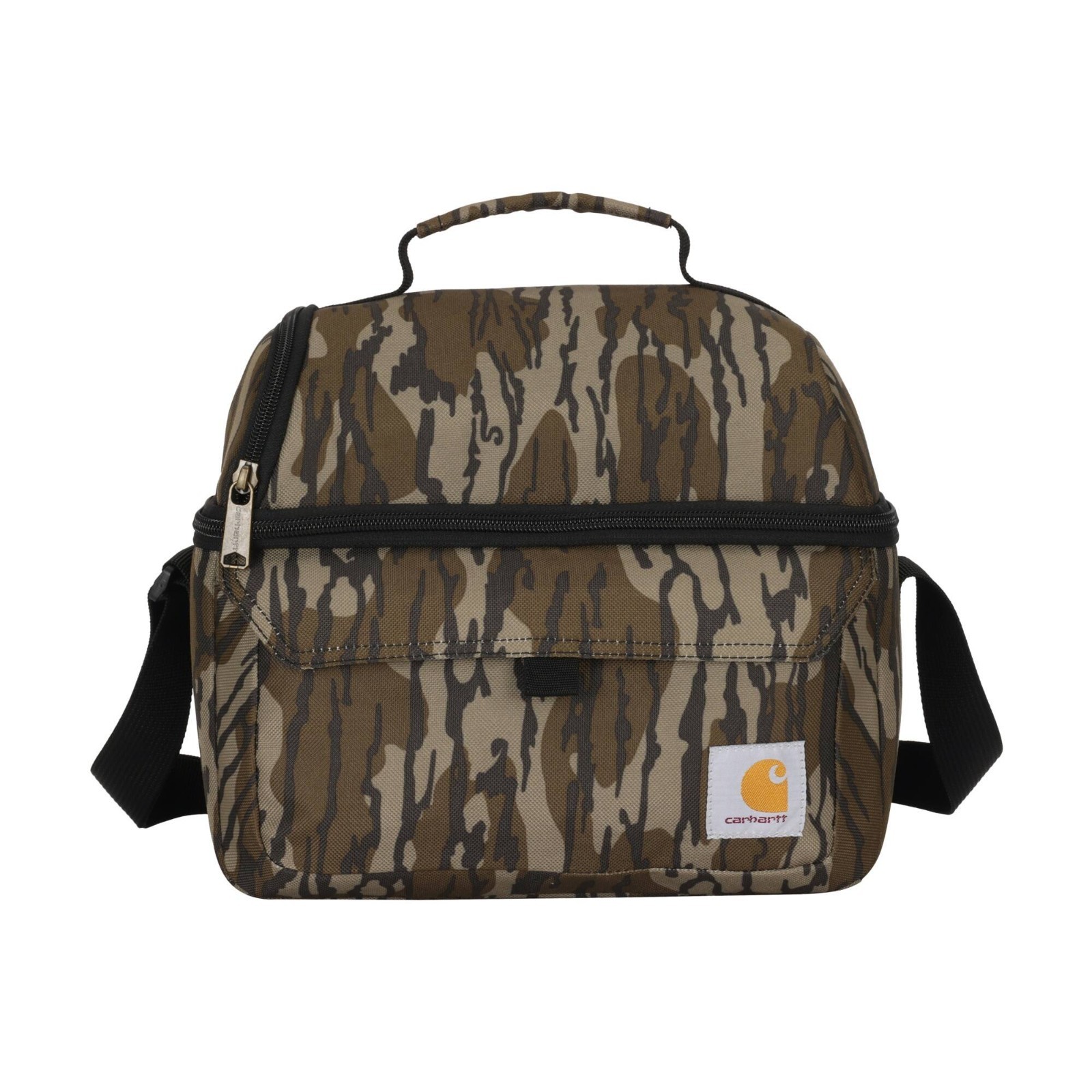 New With Carhartt 12 Can Insulated Lunch Cooler Mossy Oak Bottomland Camo