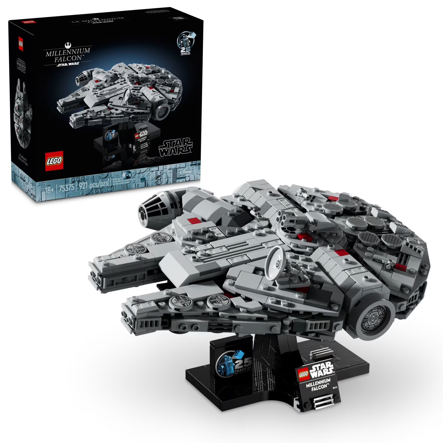 LEGO Star Wars Millennium Falcon 75375 25th Anniversary Model 921 Pieces New