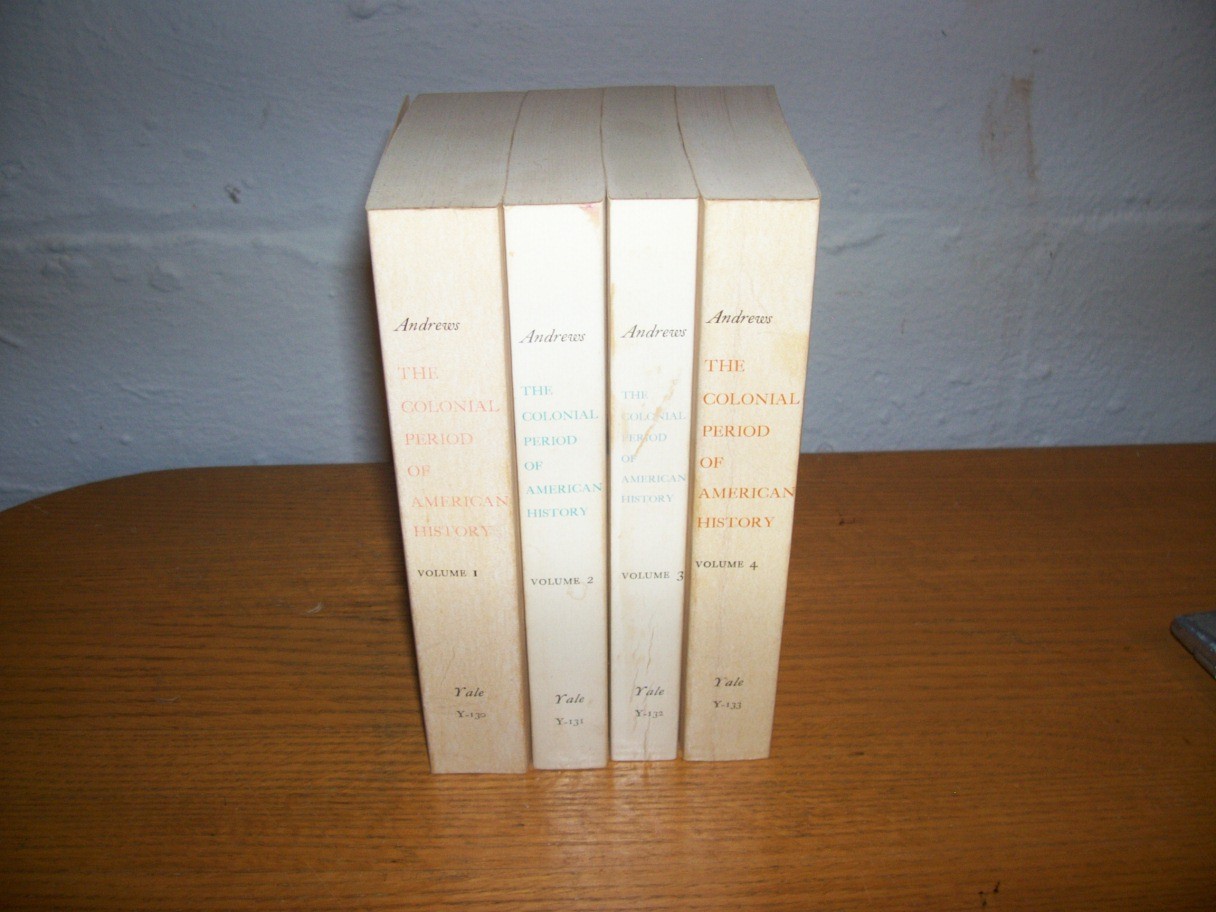 The Settlements Vol 1-4 Charles Andrews Yale PB History Set Colonial America