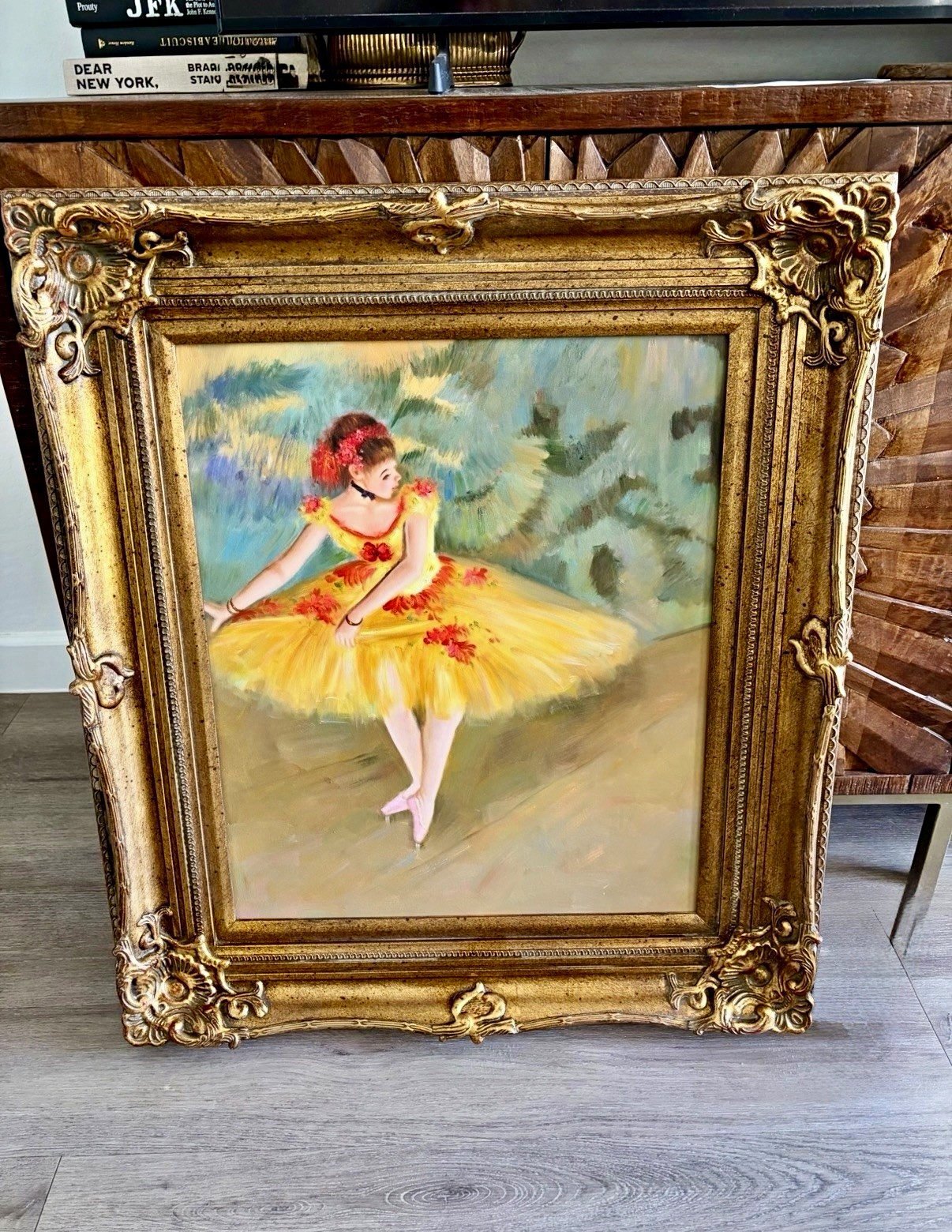 LRG Edgar Degas “Dancer Making Points” Canvas Oil Painting Reproduction 33x29.5 LRG Edgar Degas “Dancer Making Points” Canvas Oil Painting Reproduction 33x29.5